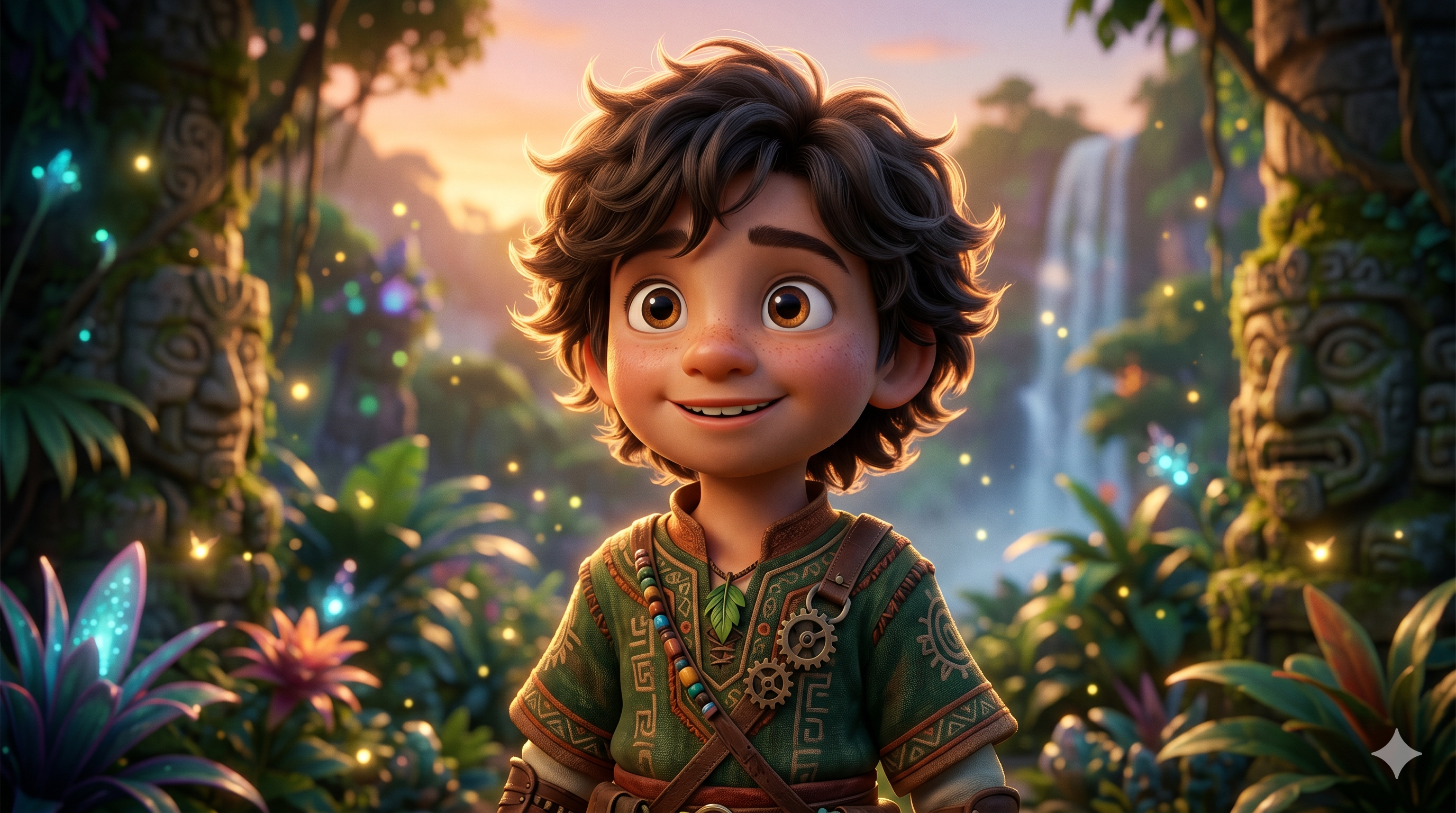 Transformação em animação 3D cinematográfica